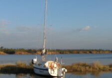 Chelicuti moored at Rhino Camp